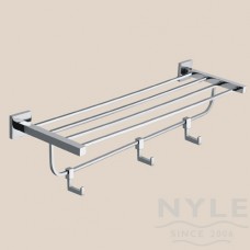 Towel Rack with Hooks 600mm